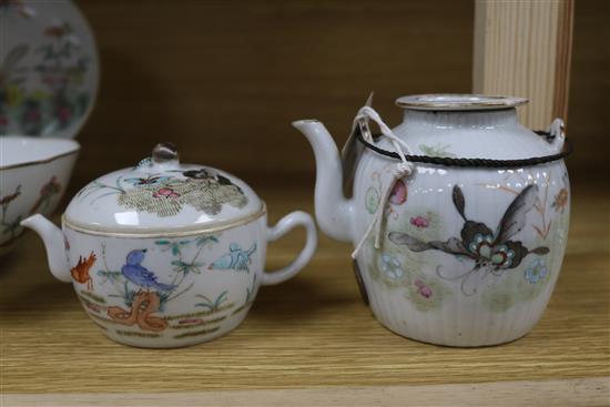 A group of late 19th/early 20th century Chinese famille rose ceramics